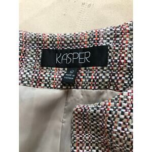 Kasper Blazer Womens Size 10 Multicolor Tweed Textured Career Office Jacket